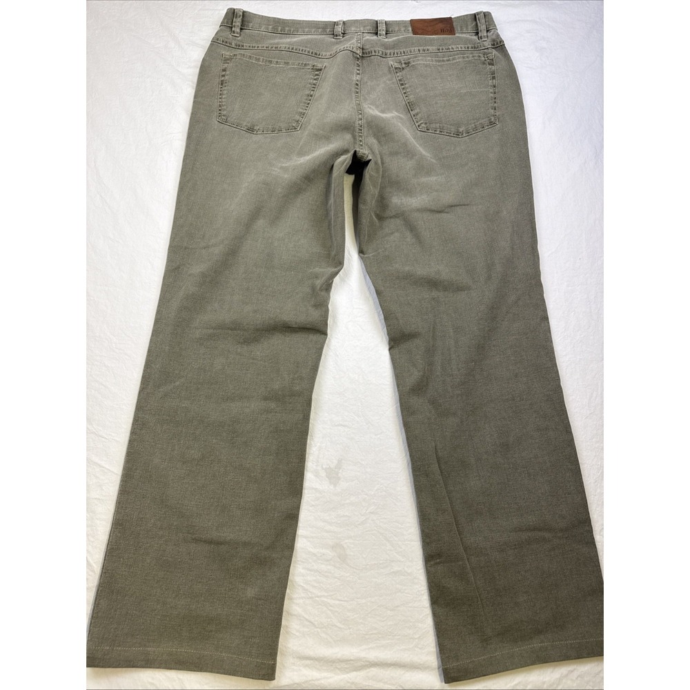 Hiltl Jeans Mens 38x34 Gray Stretch Denim Straight Leg Medium Wash Casual